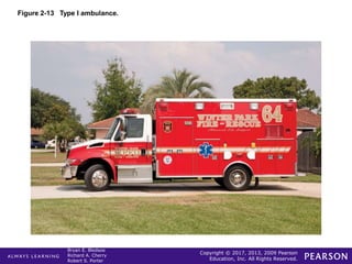 Copyright © 2017, 2013, 2009 Pearson
Education, Inc. All Rights Reserved.
Bryan E. Bledsoe
Richard A. Cherry
Robert S. Porter
Figure 2-13 Type I ambulance.
 