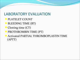 Bleeding timeclotting-time-pt-and-ptt | PPT