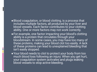 Bleeding , Coagulation.presentation, pddf | PDF