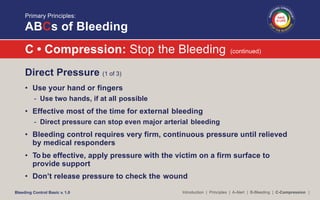 Bleeding Control Basic - Jim Persons | PDF