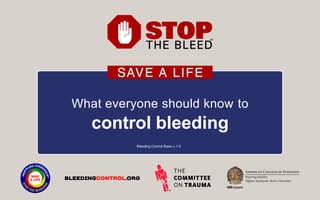 Bleeding Control Basic - Jim Persons | PDF