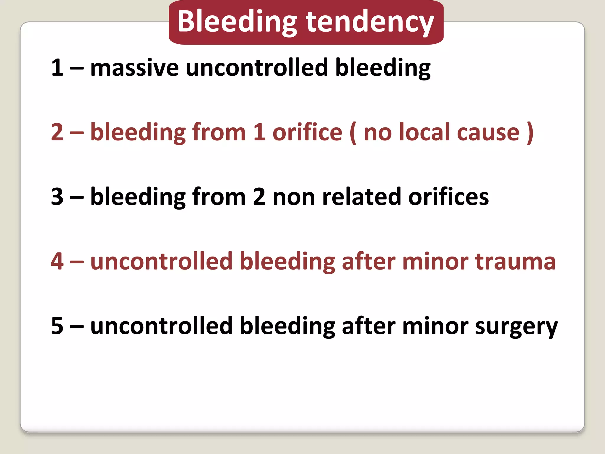 Bleeding disorder | PPTX