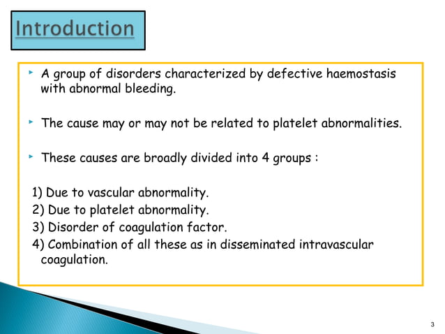 Bleeding disorders | PPT