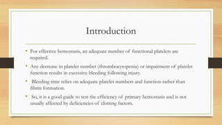 A slide about this is a BLEEDING DISORDERS.pptx