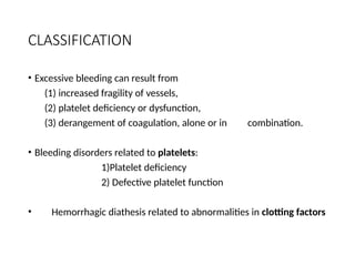 Bleeding disorders.pptx for mbbs board exams | PPTX