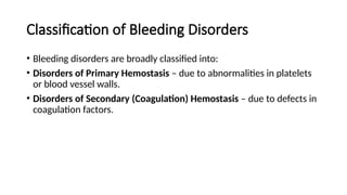 Bleeding Disorders for mbbs mlt mls nursing operation theater ...