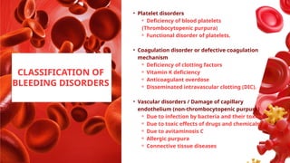 Bleeding Disorder: Diagnosis & Management | PPTX