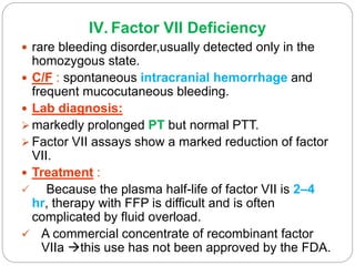 Bleeding disorders in children | PPTX
