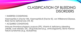 Comprehensive Approach to Pediatric Bleeding Disorders: Diagnosis and ...