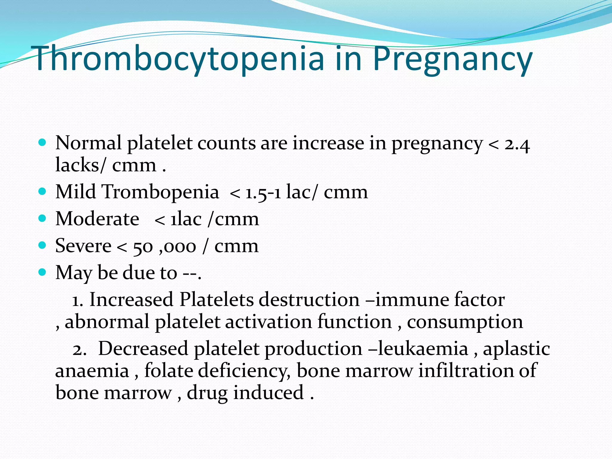 Bleeding disorders in pregnancy | PPTX