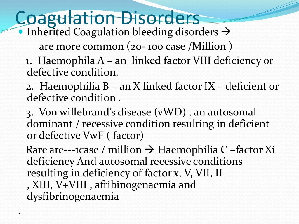 Bleeding disorders in pregnancy