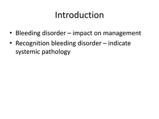 Bleeding Disorders in Primary Dental Care | PDF