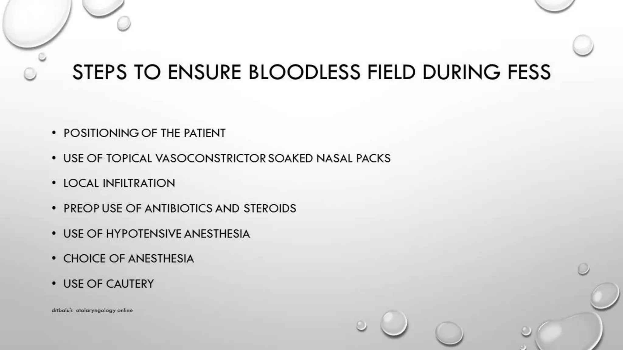 Reducing Bleeding fess
