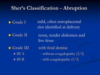 Bleeding in early & late pregnancy | PPTX