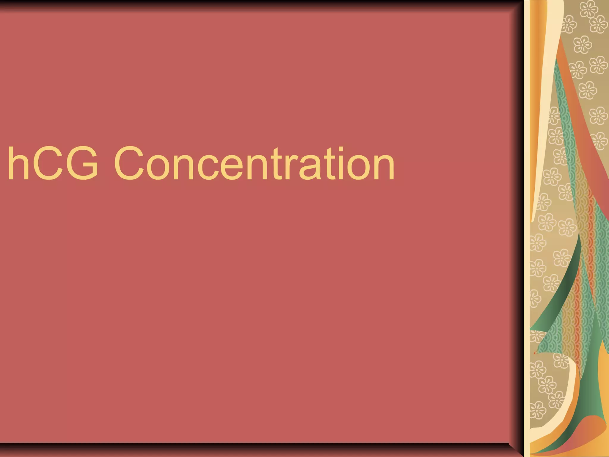 hCG Concentration