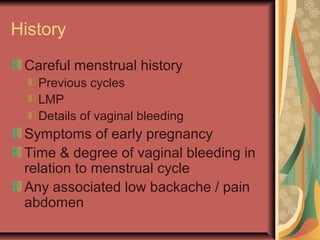 Bleeding in early pregnancy | PPT