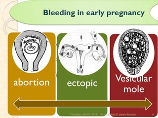 Bleeding in early pregnancy | PDF