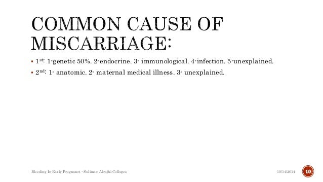Bleeding in early pregnancy Bleeding in early pregnancy