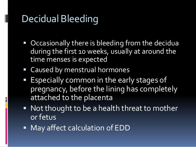 Bleeding in pregnancy Bleeding in pregnancy