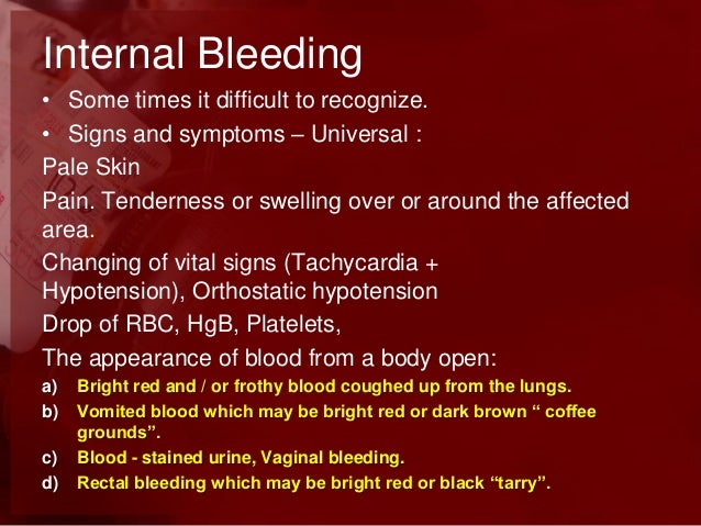 Bleeding management
