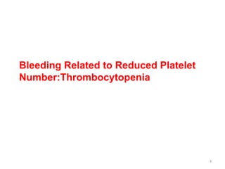 Bleeding related to defective platelets function | PPTX