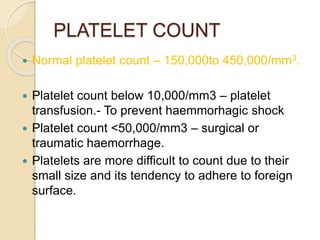 Bleeding tests | PPTX