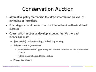 Does expected profit predict compliance in auctions for payment for ecosystem services?   