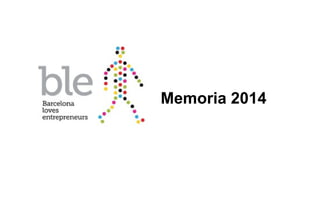 Memoria 2014
 