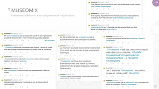 24 
MUSEOMIX 
Évènement open-source et transparence de l’organisation 
 