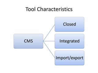 Tool Characteristics