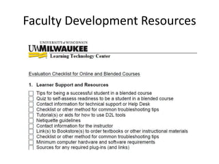 Faculty Development Resources
 