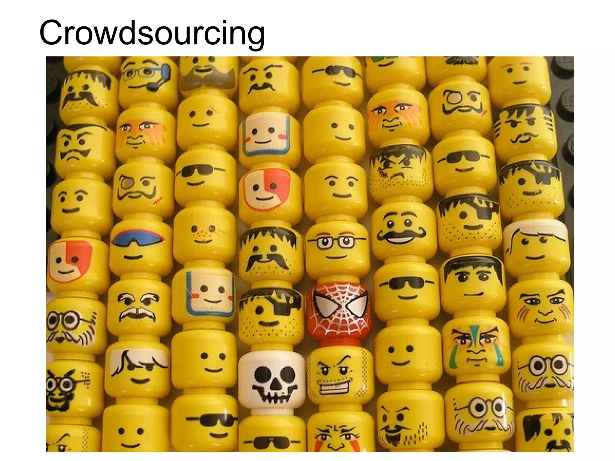 Crowdsourcing
 