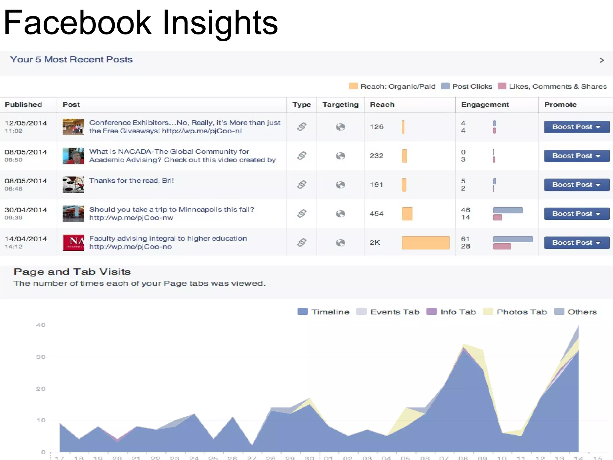 Facebook Insights
 