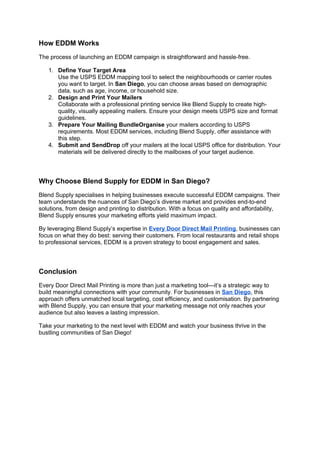 Maximizing Outreach with Every - Maximizing Outreach With Every Door Direct Mail Printing In San Diego 2 320 