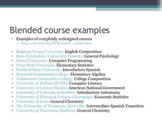 Blended By Design: Student Readiness, Student Crisis Points, and ...