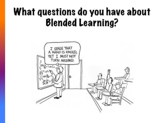 The Spectrum of Delivery
Classroom-­‐	
  
Based	
  
Delivery	
  
Online	
  
Delivery	
  
“Blended”	
  
 