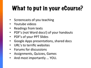 Moodle	
  Group	
  Public	
  Hub	
  
hub.rockyview.ab.ca	
  
.org	
  
Moodle Courses:
Buy, Share or Build-your-own
 