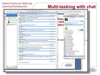 Multi-tasking with chat 