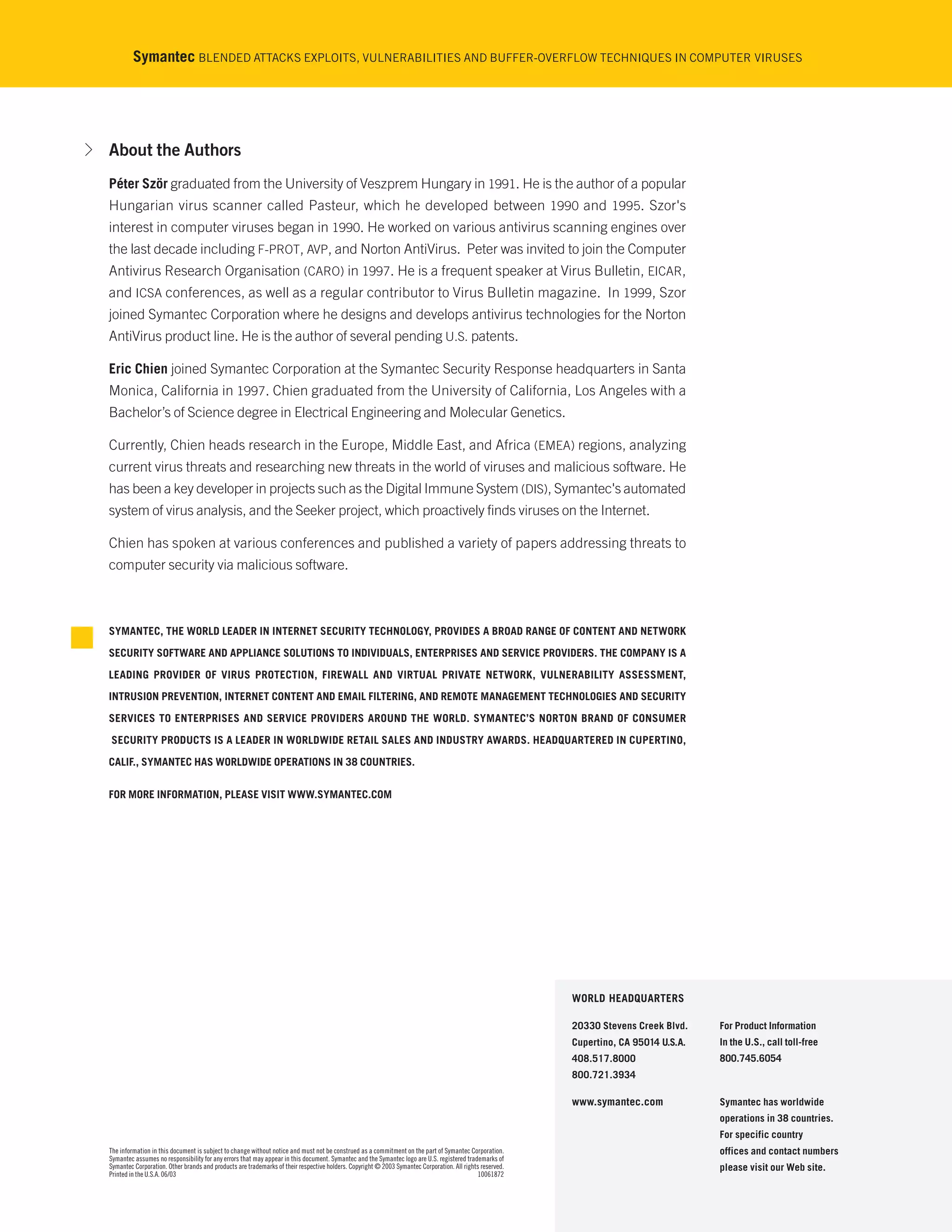 Blended attacks exploits, vulnerabilities and buffer overflow ...