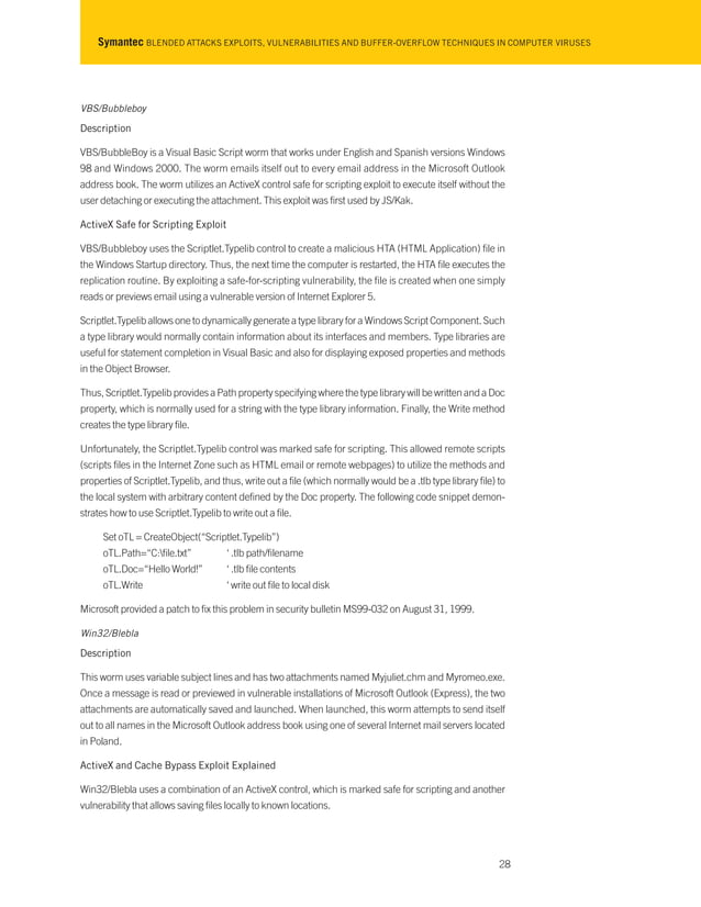 Blended attacks exploits, vulnerabilities and buffer overflow ...