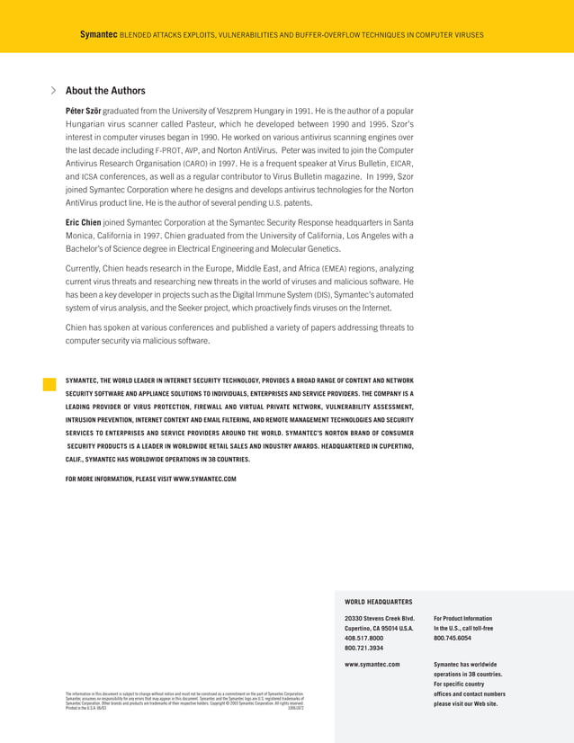 Blended attacks exploits, vulnerabilities and buffer overflow ...