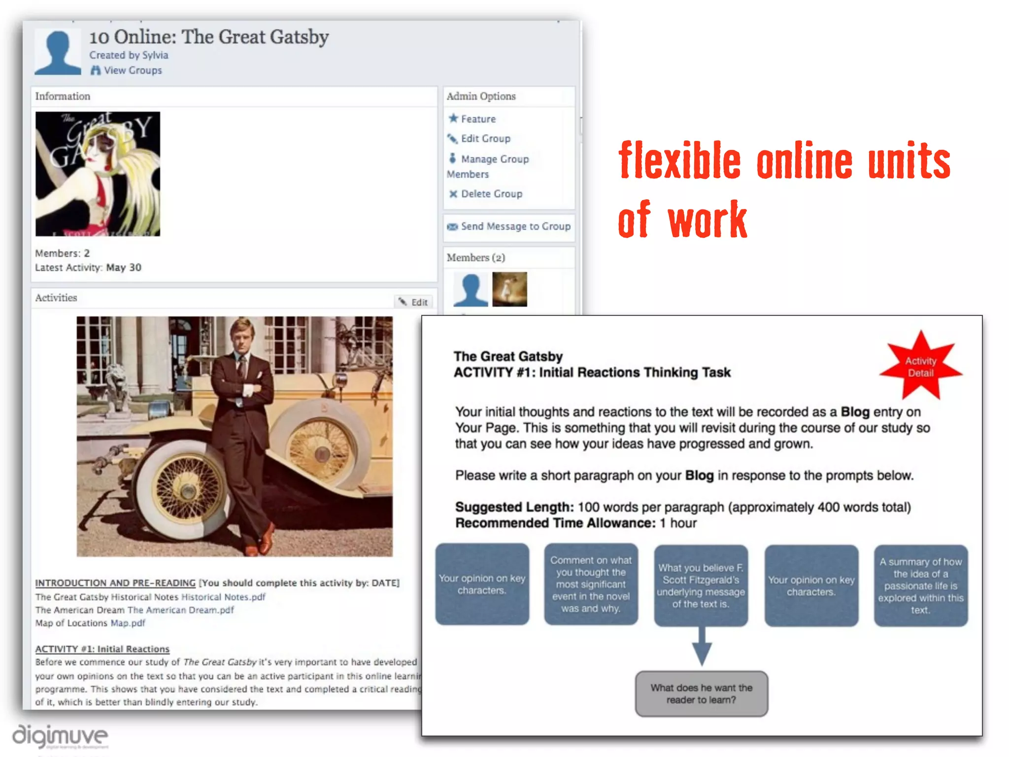 flexible online units
of work
 