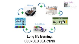 Long life learning:
BLENDED LEARNING
Workshop
Books & EBooks
 