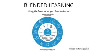 BLENDED LEARNING
Using the Tools to Support Personalization
Created by: Karen DeOrian
 