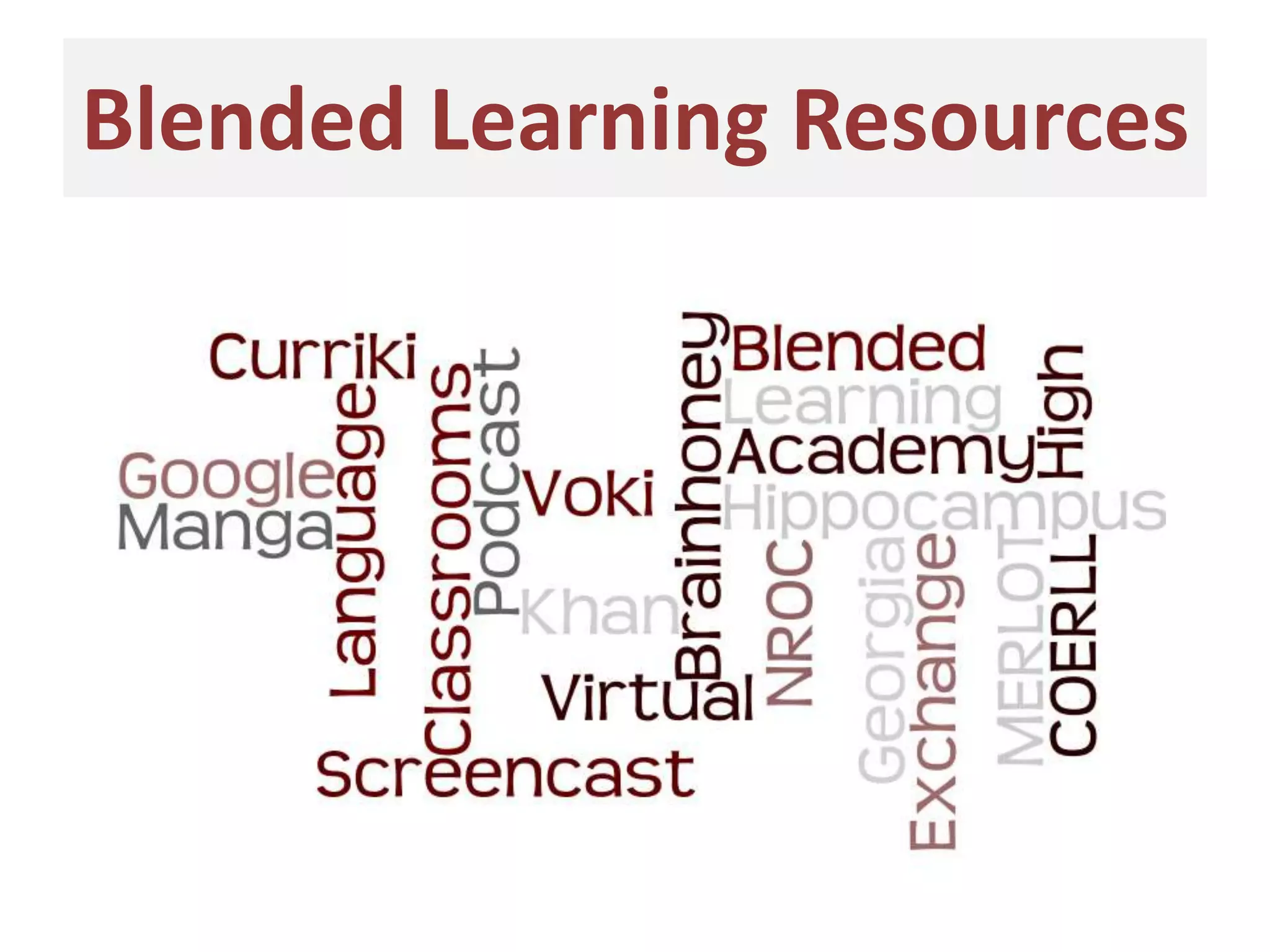 Blended Learning Resources
 