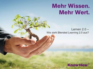 www.knowhow.de
Lernen 2.0 –
Wie sieht Blended Learning 2.0 aus?
 