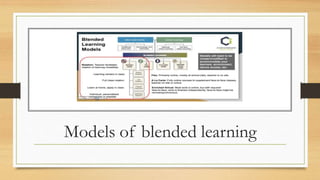 Models of blended learning
 