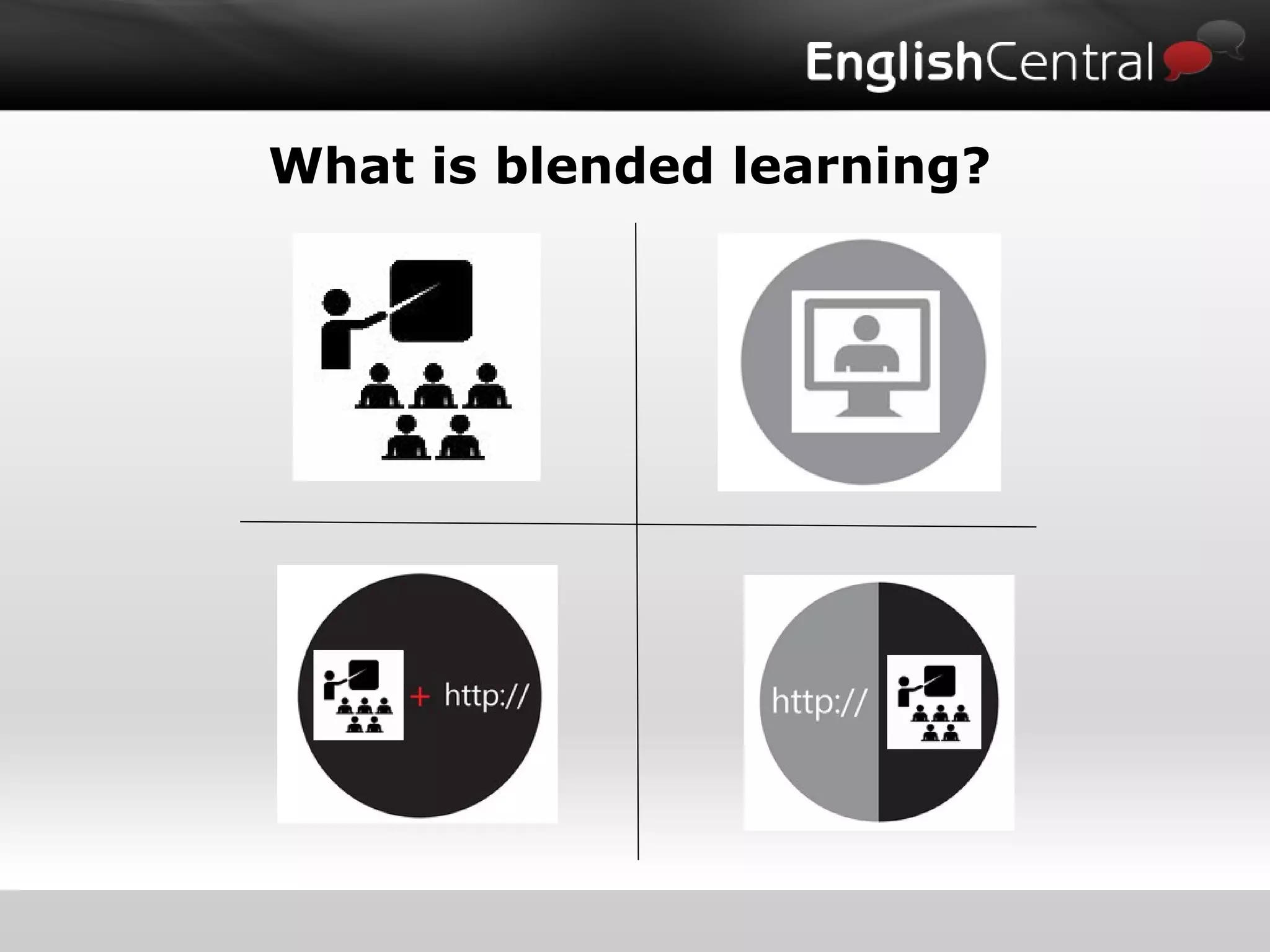 What is blended learning?
 