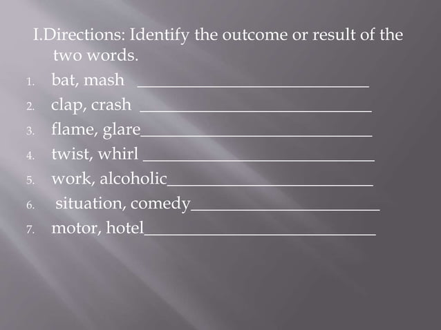 Blended Words blended-words