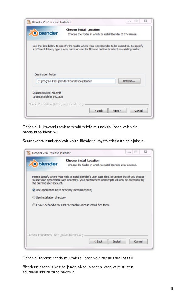 Blender application templates maioapplication